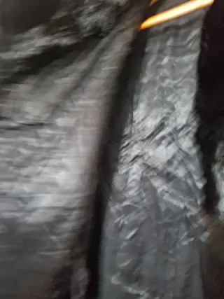 Abrigo de pelo natural talla m amplia