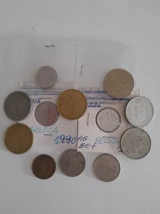 Lote monedas Bélgica
