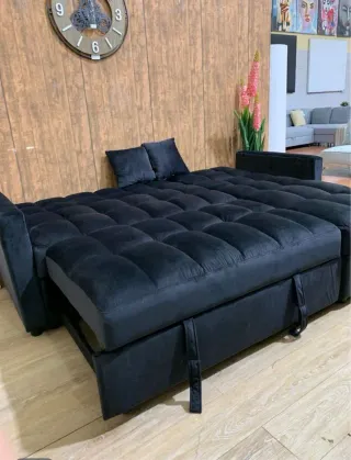 Sofá cama chaise longue gris - entrega gratis