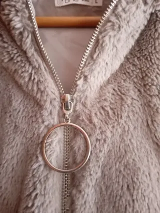 Bomber pelo gris talla L