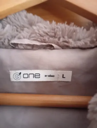 Bomber pelo gris talla L