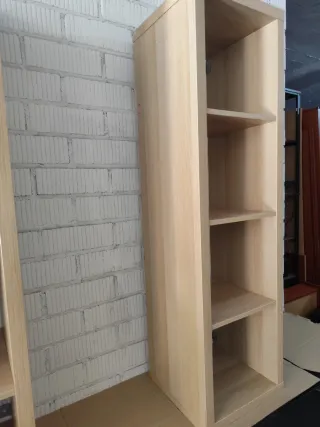 3 Estanterías Madera Beige