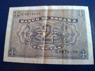 Billete 2 Pesetas Banco de España 1938