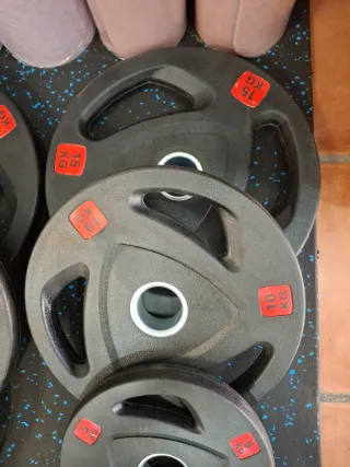 Pack Discos Olímpicos 2.5kg, 5kg, 10kg, 15kg