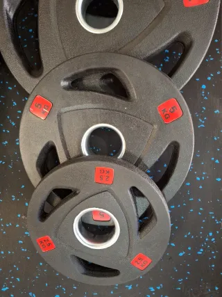 Pack Discos Olímpicos 2.5kg, 5kg, 10kg, 15kg