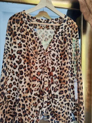Camisa Zara Estampado Animal Print