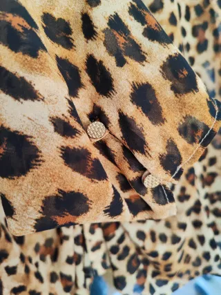 Camisa Zara Estampado Animal Print