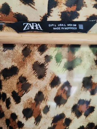 Camisa Zara Estampado Animal Print