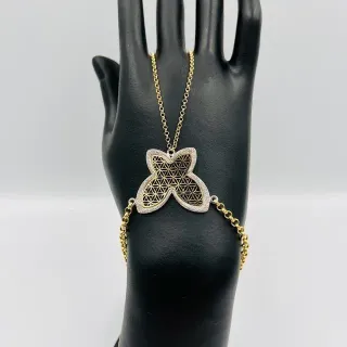 Pulsera Manita Mariposa Bicolor 18K