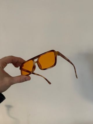 Occhiali da sole marroni/arancioni