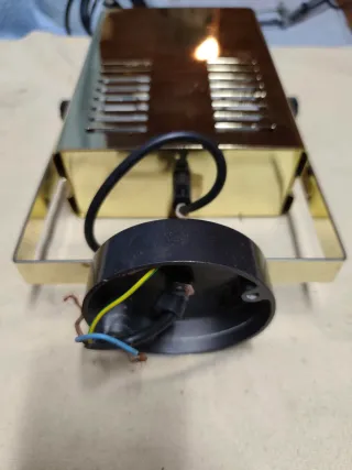 Faretto snodabile dorato