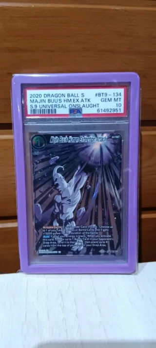 Carta Dragon Ball S Majin Buu PSA 10 BT9-134