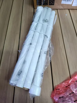 SONGMICS Perchero Pared Metal Blanco