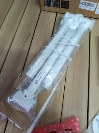 SONGMICS Perchero Pared Metal Blanco