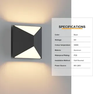 2 Apliques Pared Klighten Diseño Moderno