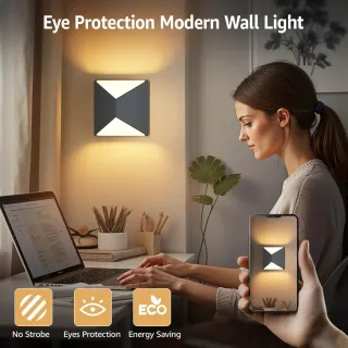 2 Apliques Pared Klighten Diseño Moderno