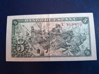 Billete 5 Pesetas Banco de España 1945