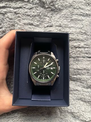 Reloj Casio Edifice Cronógrafo Negro/Plata