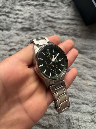 Reloj Casio Edifice Cronógrafo Negro/Plata