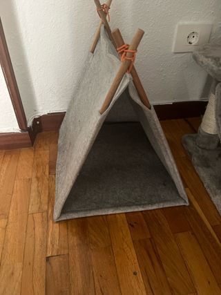 Casa para gato tipo tienda