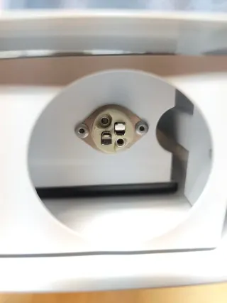 Faretto snodabile bianco con lampadina