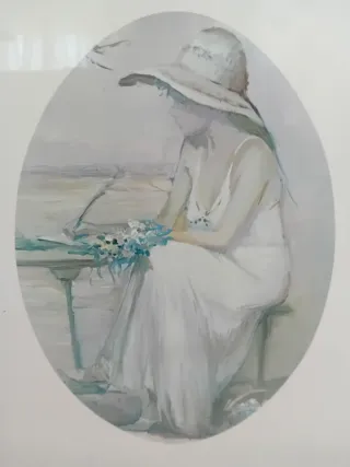 Quadro Melani donna con cappello