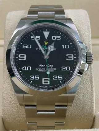 Rolex Air King 126900 Negro Plata