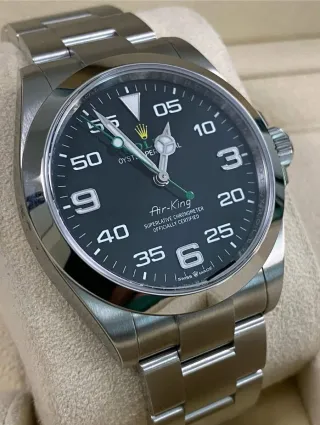 Rolex Air King 126900 Negro Plata