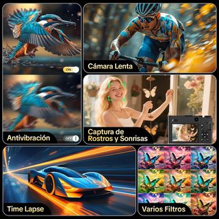 Cámara Digital 4K 64MP SIN ABRIR