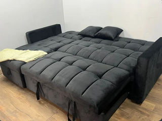 Sofá Cama Reversible Negro - Chollo!