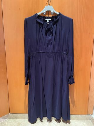 Vestido premamá azul