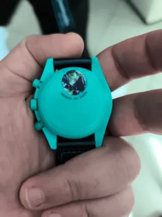 Omega x Swatch Moonwatch Nero e Verde Acqua