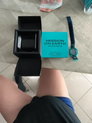 Omega x Swatch Moonwatch Nero e Verde Acqua