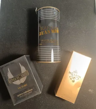 Lote de 3 perfumes: Jean Miss, Invictus, Million