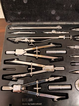 COMPÁS WILD HEERBRUGG -SUIZA- 24 ELEMENTOS