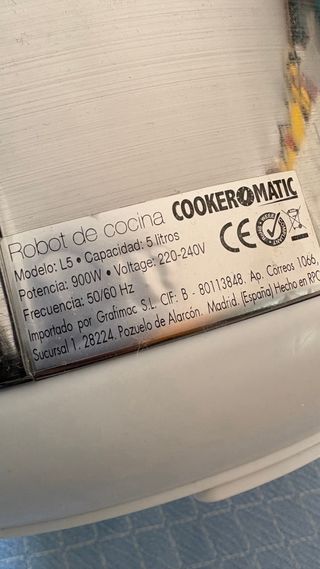 Robot de cocina Cookeromatic multifunción