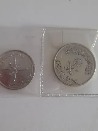 Lote de monedas de países raros