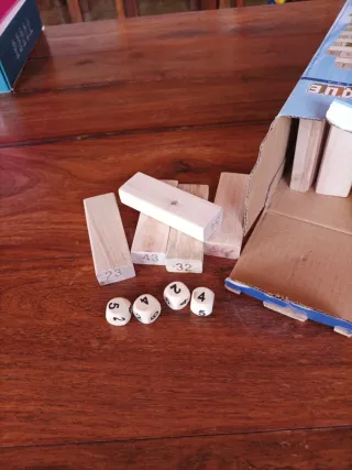 JENGA, JUEGO DE BLOQUES DE MADERA NATURAL