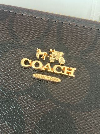 Monedero Coach Marrón