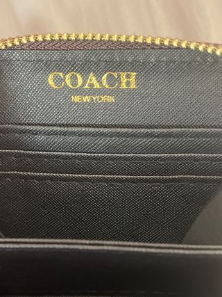 Monedero Coach Marrón