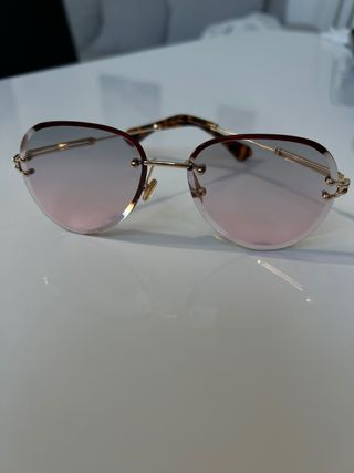 Gafas de sol transparentes ovaladas