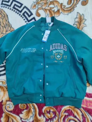 Chaqueta Adidas Béisbolera Verde