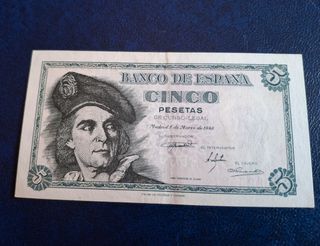 Billete 5 Pesetas Banco de España 1948