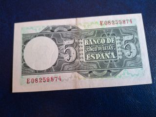Billete 5 Pesetas Banco de España 1948