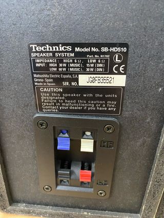 Altavoces Technics SB-HD510 - LEER