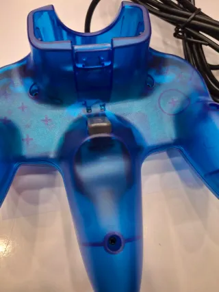 Mando Nintendo 64 Azul Transparente