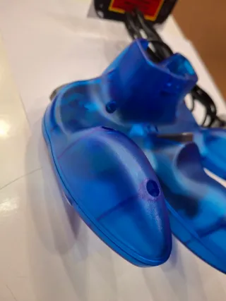 Mando Nintendo 64 Azul Transparente