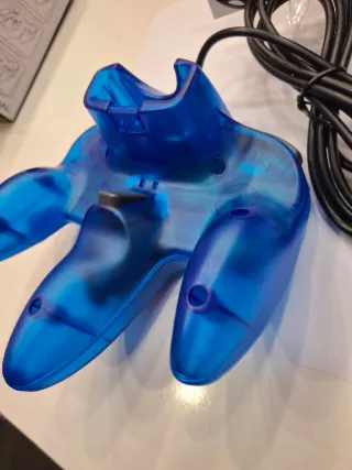 Mando Nintendo 64 Azul Transparente