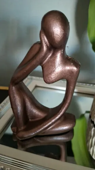 Adornos de escayola con blanco  cobre