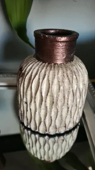 Adornos de escayola con blanco  cobre